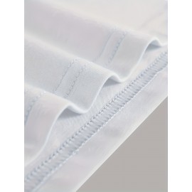 Women's Empowerment Spanish Letter Print T-Shirt - Short Sleeve Crew Neck Casual Top with Bold 