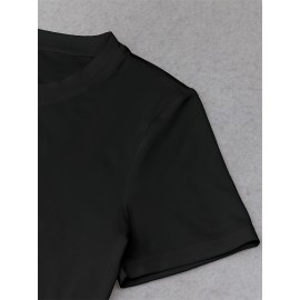 Women's  Y2K Cropped T-Shirt with 