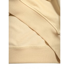 [Thankful Print Sweatshirt] Women's Casual Thankful Print Sweatshirt - 100% Polyester Knit Crew Neck Long Sleeve Top For Fall/Winter - Soft, Machine Washable, Plus Size Comfort Wear