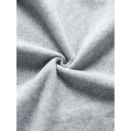 Women's Cozy Cartoon Print Hoodie - Casual Drawstring Pullover with Kangaroo Pocket, Perfect for Fall & Winter