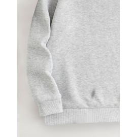 Women'S Long Sleeve Crew Neck Sweatshirt with 