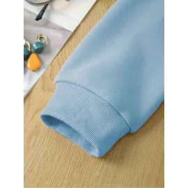 RUEPEI A Women's Lavender 100% Polyester Machine-Washable Sweatshirt - 