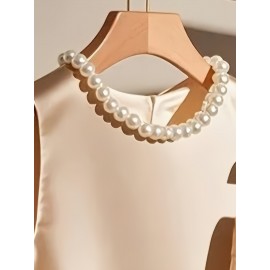 [Elegant Top Set] Elegant Sleeveless Top and Shorts Set | Women's Casual Pants Outfit