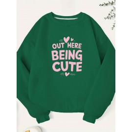 Teediy Out Here Being Cute Women'S Sweatshirt